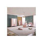 Teknik Genç Odası Hayal Çocuk Odası Takımı Beyaz - Pembe