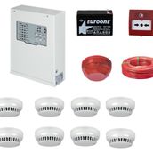 TEKNİM YANGIN ALARM SİSTEMİ SETİ 8 Lİ KABLO DAHİL