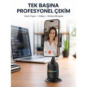 tekno Canlı Yayın ve Video Çekimleri İçin Otomatik Yüz Takipli Masaüstü Gimbal Yeni Nesil 20