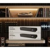TeknoBeyza Mikado MD-69S USB 2.0 Multimedia Soundbar Hoparlör – Masaüstü Bilgisayar ve Laptop Uyumlu Şık Tasarım Speaker - Siyah
