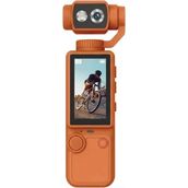 TeknoKapsül Q8 4K Hd Taşınabilir Vlog Spor Aksiyon Kamerası 2.0’’ Döndürülebilir IPS Ekran Turuncu