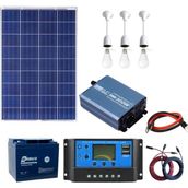 Teknovasyon Arge 105 Watt Güneş Paneli Tv Aydınlatma Paketi Solar Paket - Renkli