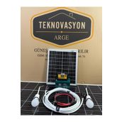 Teknovasyon Arge 25 Watt Güneş Paneli Aydınlatma Paketi Solar Paket