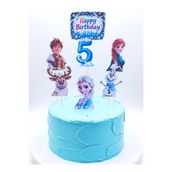 telaşe memuru Elsa Doğum Günü Konsepti ve Elsa Pasta Süsü - 5 Yaş Parti Malzemeleri - Elsa Pasta Süsü