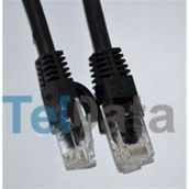 Teldata TLD-1000S Cat6 10 mt Siyah UTP Patch Kablo