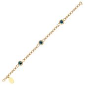 Teleplus Nazar Boncuklu 925 Ayar Gümüş Bileklik