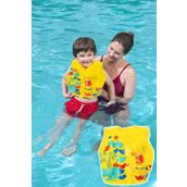 Telvesse 3-6 Yaş Çocuk Yüzme Yeleği Swimvest Şişme Yüzücü Havuz Yelek Can Yeleği Sarı 41X30 cm