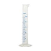 Temiz Pazar 25ML ml Uzun Form Silindir Plastik Polipropilen Mezür Kabartma