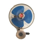 Temiz Pazar Oto Vantilatör Çap 18 cm Vantuzlu Döner Başlıklı 12V Araç Içi Fan