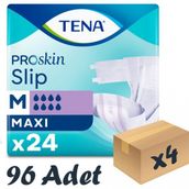 Tena Proskin Slip Maxi 8 Damla Orta Boy Medium 96 Adet Belbantlı Hasta Bezi