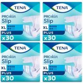 Tena Proskin Slip Plus 6 Damla Ekstra Büyük Boy Xlarge 30'lu 4 Paket 120 Adet Belbantlı Hasta Bezi