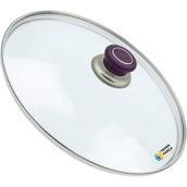 Tencere Sahan Tava Cam Kapağı Kapak 14 cm Mor Tutma Tepesi - Adet-Set