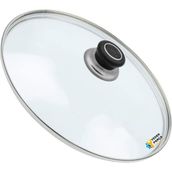 Tencere Sahan Tava Cam Kapağı Kapak 14 cm Siyah Tutma Tepesi - Adet-Set