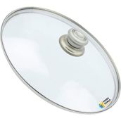 Tencere Sahan Tava Cam Kapağı Kapak 16 cm Gri Tutma Tepesi - Adet-Set