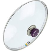 Tencere Sahan Tava Cam Kapağı Kapak 16 cm Mor Tutma Tepesi - Adet-Set