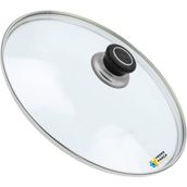 Tencere Sahan Tava Cam Kapağı Kapak 16 cm Siyah Tutma Tepesi - Adet-Set