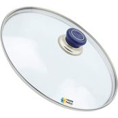 Tencere Sahan Tava Cam Kapağı Kapak 20 cm Lacivert Tutma Tepesi - Adet-Set