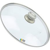 Tencere Sahan Tava Cam Kapağı Kapak 22 cm Gri Tutma Tepesi - Adet-Set