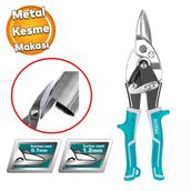 Tenekeci Metal Aluminyum Ince Metal Sac Kesme Makasi Izole Sapli Karton Deri Bakir Kesim 25 Cm
