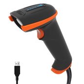 Tera D5100Y Barkod Okuyucu - USB Kablolu, 1D ve 2D QR Kod Okuma, Tak ve Çalıştır, Ergonomik Tasarım, Anti-Şok Silikon, IP54 Toz ve Su Koruma, Çoklu Dil Destekli Barkod Tarayıcı