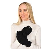 Termal Kadın Siyah Polar Eldiven, Siyah, Tek Ebat, bon56469505856