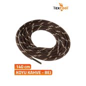 TexFoot Yuvarlak Polyester Çizgili Spor Ayakkabı Ve Bot Bağcığı 140cm