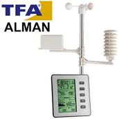 TFA 35.1077 Stratos Hava Istasyonu Yagmur Rüzgar Basınç Sıcaklık Nem Göstergesi