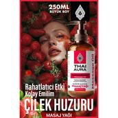 Thai Alura 250ML Yenilebilir Çilekli Masaj Yağı: Doğal Afrodizyak Etkisiyle Thai Masajı Hisset