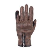 The Biker Jeans Retro Brown Korumalı Motosiklet Deri Eldiveni