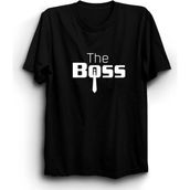 The Boss, Patron, Kravat Tişört - Siyah