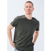 The Crow STARS Bisiklet Yaka Düz Koyu Yeşil Unisex T-Shirt