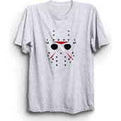 The Fame Jason Mask 13th Friday 13. Cuma Korku Beyaz Erkek T-shirt