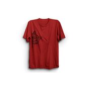 The Fame Kenardan Bakan Kedi Cat Animal Kırmızı Kadın T-shirt