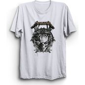 The Fame Metallica VRS112 Rock Metal Grup Beyaz Erkek T-shirt