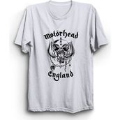 The Fame Motörhead England Classical Logo Rock Metal Grup Beyaz Erkek T-shirt