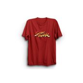 The Fame Street Fighter Fight Dövüş Oyun Game Kırmızı Çocuk T-shirt