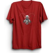 The Fame Tasarım Böcek Makine Mühendisi Machine Bug Engineer Kırmızı Kadın T-shirt