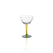 The Mia 240 ml Ayaklı Cam Sarı Yeşil Dondurma Kasesi