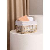 The Mia Braid Hasır Organizer Naturel 22x14x13 cm Sepet