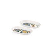 The Mia Lımoncello Basıc Gri 2'li 26 cm Oval Servis Tabak