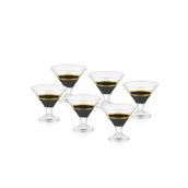 The Mia Siyah Gold 6'lı Set Glow Dondurmalık