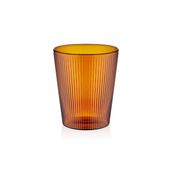 The Mia Striped Borosilikat 400 ml Amber Cam Bardak