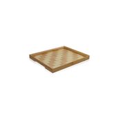 The Mia TPS0066 Wicker 31x25 CM Bambu Tepsi