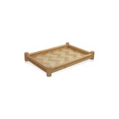 The Mia TPS0072 Wicker 36x25 CM Bambu Tepsi