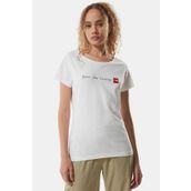 The North Face NF00A6PRLB11 Neverstopexploring Tee-Eu Kadın Beyaz Outdoor Tişört