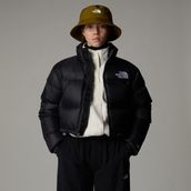 The North Face NF0A5GGEKX71 Siyah W Nuptse Short Kadın Outdoor Mont