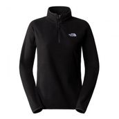 The North Face NF0A855MJK31 W 100 Glacier Yarım Fermuar Siyah Kadın Polar