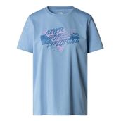 The North Face NF0A882UQEO1 W Foundation Traces Graphic Mavi Günlük Kadın T-Shirt