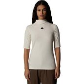The North Face NF0A89C3QLI1 Beyaz W S/s Mock Neck Slim Tee Kadın Outdoor Tişörtü