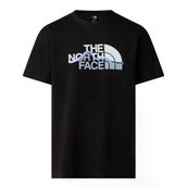 The North Face NF0A8GUXJK31 M Mountaın Lıne Regular Short Sleeve Tee Siyah Erkek Tişört